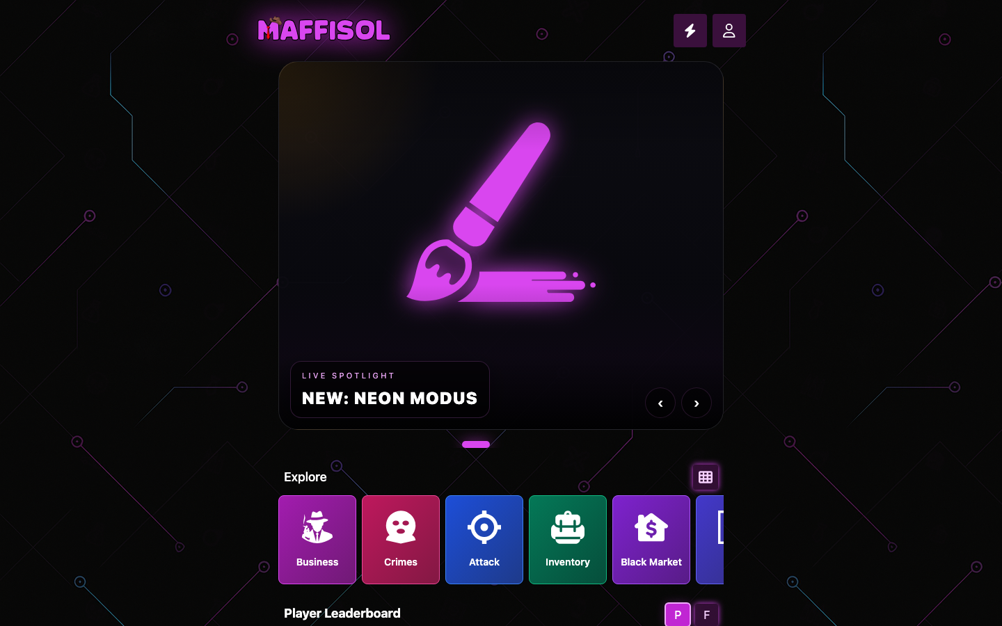 Maffisol game platform